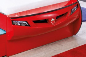 CARBED Кровать-машина Coupe с выдвижной кроватью Red 20.03.1306.00 в Бийске - bijsk.katalogmebeli.com | фото 2