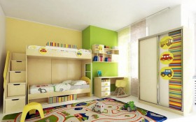 Детская комната Клаксон (Бежевый/корпус Клен) в Бийске - bijsk.katalogmebeli.com | фото 3