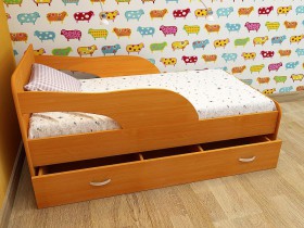 Кровать детская Максимка Млечный дуб/Венге в Бийске - bijsk.katalogmebeli.com | фото 4