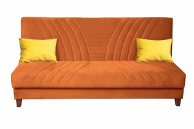 Диван-кровать "Бэлла" (велюр нео терра/подушки микровелюр желтый) в Бийске - bijsk.katalogmebeli.com | фото 3