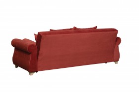 Диван-кровать "Порто" (микровелюр Гавайи бордо/италия/крем) в Бийске - bijsk.katalogmebeli.com | фото 7