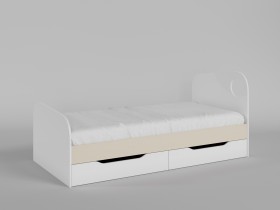 Диван-кровать Санни (Белый/корпус Клен) в Бийске - bijsk.katalogmebeli.com | фото 2