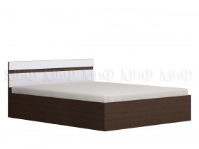 Ким кровать 1,6 (Венге/белый глянец) в Бийске - bijsk.katalogmebeli.com | фото