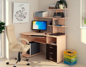 Компьютерный стол Форест NEW (венге/лоредо) в Бийске - bijsk.katalogmebeli.com | фото