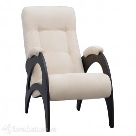 Кресло для отдыха Неаполь Модель 9 без лозы (Венге-эмаль/Ткань Ваниль Verona Vanilla) в Бийске - bijsk.katalogmebeli.com | фото