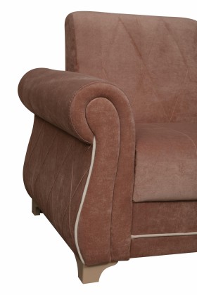 Кресло для отдыха "Порто" (велюр киви корица / микровельвет крем) в Бийске - bijsk.katalogmebeli.com | фото 3
