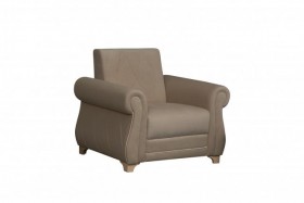 Кресло для отдыха "Порто" (велюр киви латте / микровельвет крем) в Бийске - bijsk.katalogmebeli.com | фото