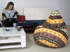 Кресло-груша Большое-Африка в Бийске - bijsk.katalogmebeli.com | фото 4
