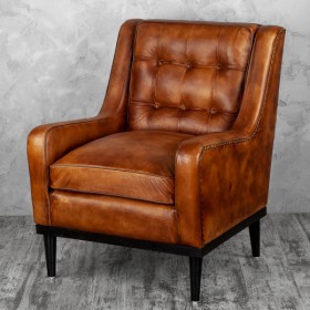 Кресло кожаное Элегант (Бордовый) в Бийске - bijsk.katalogmebeli.com | фото 4