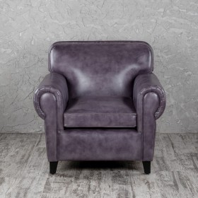 Кресло кожаное Элегант (Фиолетовый) в Бийске - bijsk.katalogmebeli.com | фото 4