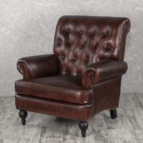 Кресло кожаное Лофт Чарльз в Бийске - bijsk.katalogmebeli.com | фото