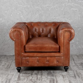 Кресло кожаное Лофт Честер (кожа) в Бийске - bijsk.katalogmebeli.com | фото 6
