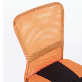 Кресло компактное BRABIX Smart MG-313 (черный, оранжевый) в Бийске - bijsk.katalogmebeli.com | фото 4