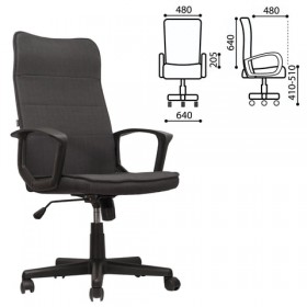 Кресло офисное BRABIX Delta EX-520 (серый) в Бийске - bijsk.katalogmebeli.com | фото 1