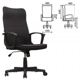 Кресло офисное BRABIX Delta EX-520 (черный) в Бийске - bijsk.katalogmebeli.com | фото