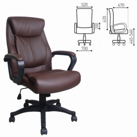 Кресло офисное BRABIX Enter EX-511 (коричневый) в Бийске - bijsk.katalogmebeli.com | фото