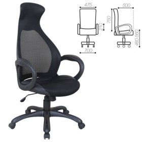 Кресло офисное BRABIX Genesis EX-517 (черное) в Бийске - bijsk.katalogmebeli.com | фото