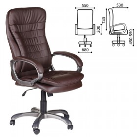Кресло офисное BRABIX Omega EX-589 (коричневое) в Бийске - bijsk.katalogmebeli.com | фото