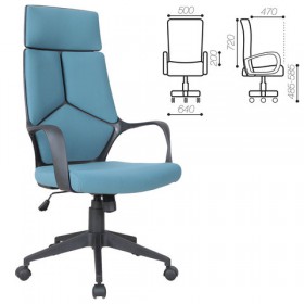 Кресло офисное BRABIX Prime EX-515 (голубая ткань) в Бийске - bijsk.katalogmebeli.com | фото