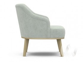 Кресло отдыха Комфорт-5 низкая спинка (бесцветный лак/FRESCA BRILLIANT) в Бийске - bijsk.katalogmebeli.com | фото 2