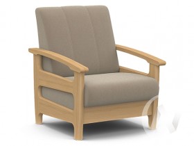 Кресло для отдыха Омега (бук лак/CATANIA LATTE) в Бийске - bijsk.katalogmebeli.com | фото