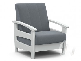 Кресло для отдыха Омега (снег лак/CATANIA SILVER) в Бийске - bijsk.katalogmebeli.com | фото