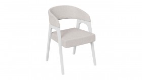 Кресло «Техас 1» (Белый матовый/Шенилл Estetica Vanille №220) в Бийске - bijsk.katalogmebeli.com | фото