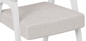 Кресло «Техас 1» (Белый матовый/Шенилл Estetica Vanille №220) в Бийске - bijsk.katalogmebeli.com | фото 3