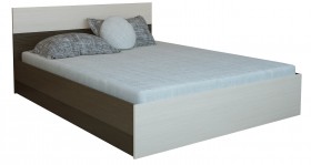 Кровать 0,8м Юнона с настилом (Венге / Дуб) в Бийске - bijsk.katalogmebeli.com | фото 2