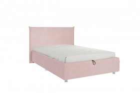 Кровать 1,2 Квест (Нежно-розовый велюр/под-мех) в Бийске - bijsk.katalogmebeli.com | фото