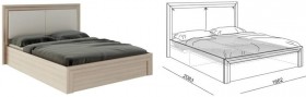 Кровать 1,6 Глэдис (М32) с подъемным механизмом Распродажа в Бийске - bijsk.katalogmebeli.com | фото 2