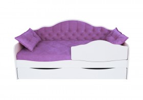 Кровать 170 серии Иллюзия Лайт 1 ящик 32 Фиолетовый (подушки) в Бийске - bijsk.katalogmebeli.com | фото