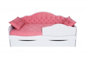 Кровать 170 серии Иллюзия Лайт 1 ящик 89 Розовый (подушки) в Бийске - bijsk.katalogmebeli.com | фото