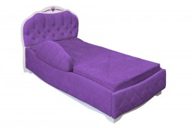Кровать 190 Гармония Lux 32 Фиолетовый (мягкий бортик) в Бийске - bijsk.katalogmebeli.com | фото