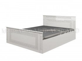 Кровать Афина-1 1,4 м (Белый/Белый глянец) в Бийске - bijsk.katalogmebeli.com | фото