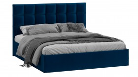 Кровать без ПМ «Эмбер» Велюр Confetti/Blue в Бийске - bijsk.katalogmebeli.com | фото