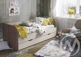 Кровать детская Балли 2-х уровневая (шимо темный/шимо светлый) в Бийске - bijsk.katalogmebeli.com | фото