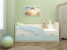 Кровать детская 1,6м Дельфин (Розовый металлик) в Бийске - bijsk.katalogmebeli.com | фото
