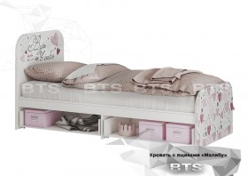 Кровать детская с ящиками КР-10 Малибу в Бийске - bijsk.katalogmebeli.com | фото 2