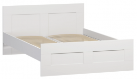 Кровать двухспальная Сириус 1600мм белый в Бийске - bijsk.katalogmebeli.com | фото