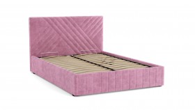 Кровать Гамма ш. 1400 (без основания для хранения) (велюр тенерифе розовый) в Бийске - bijsk.katalogmebeli.com | фото 3
