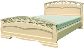 Кровать Грация-1 из массива сосны 1600*2000 Белый античный в Бийске - bijsk.katalogmebeli.com | фото 17
