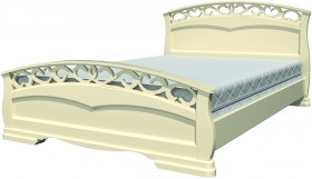 Кровать Грация-1 из массива сосны 1600*2000 Белый античный в Бийске - bijsk.katalogmebeli.com | фото 20