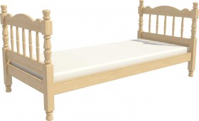 Кровать одинарная Аленка из массива сосны 800*1890 Сосна в Бийске - bijsk.katalogmebeli.com | фото 3