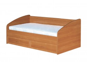 Кровать с ящиками с задней спинкой 900-1 без матраса Вишня Оксфорд в Бийске - bijsk.katalogmebeli.com | фото