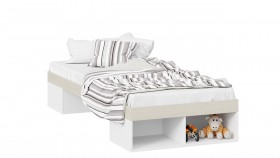 Кровать «Сканди»  Дуб Гарден/Белый в Бийске - bijsk.katalogmebeli.com | фото