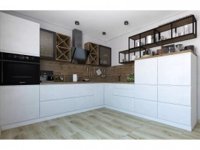 Модульная кухня Бронкс 1,8 м (Кварц) в Бийске - bijsk.katalogmebeli.com | фото 5