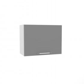 Квадро ВПГ 600 шкаф верхний горизонтальный высокий (Ваниль кожа/корпус Серый) в Бийске - bijsk.katalogmebeli.com | фото