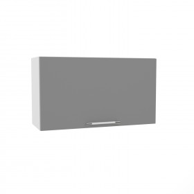 Квадро ВПГ 800 шкаф верхний горизонтальный высокий (Ваниль кожа/корпус Серый) в Бийске - bijsk.katalogmebeli.com | фото