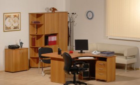 Мебель для персонала Рубин 42 Светлый миланский орех в Бийске - bijsk.katalogmebeli.com | фото 2
